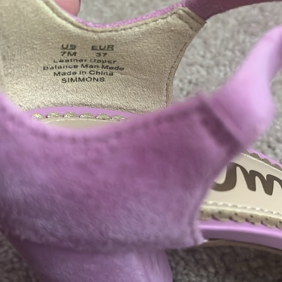 Sam Edelman Simmons- Fiji Pink Suede Block Heels size 7 - Picture 9 of 9